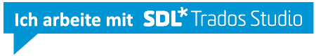 I work with SDL Trados Studio badge DE